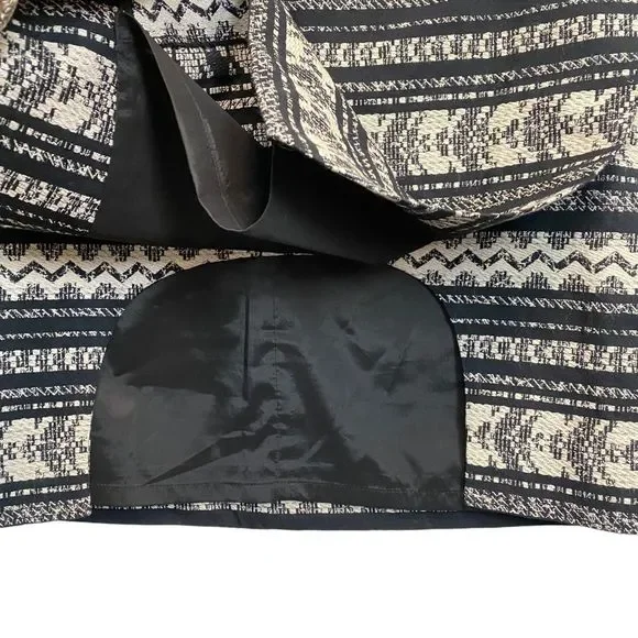 NWT Bebe Black White Dual Layer Mini Skirt